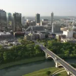 Downtown Fort Worth skyline featured in Landman, doubling as West Texas to give the series a grounded, industrial backdrop.