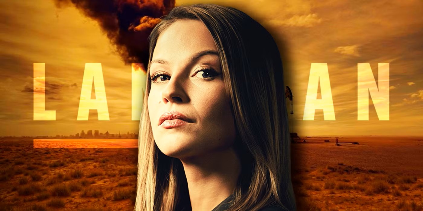 Rebecca Falcone stands bold in Landman promo, with oil fires blazing—her ambition could either save or sabotage M-Tex entirely.